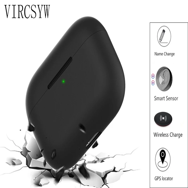 Беспроводные наушники VIRCSYW i100000 TWS Pro оригинальные Bluetooth с отличными басами GPS pk i500