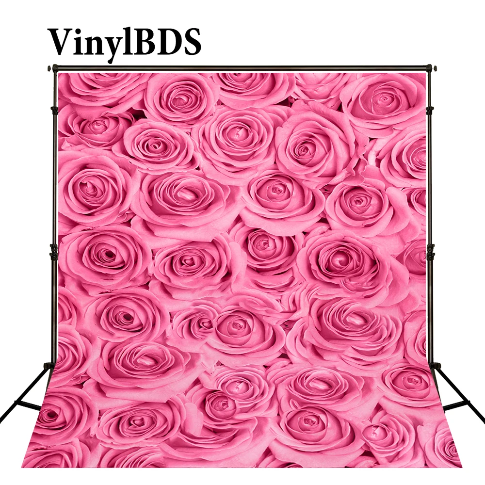 

VinylBDS Flower Wall Backdrop Indoor Wedding Background Cloth Photography Backdrops Seamless Wedding Backdrops For Photography