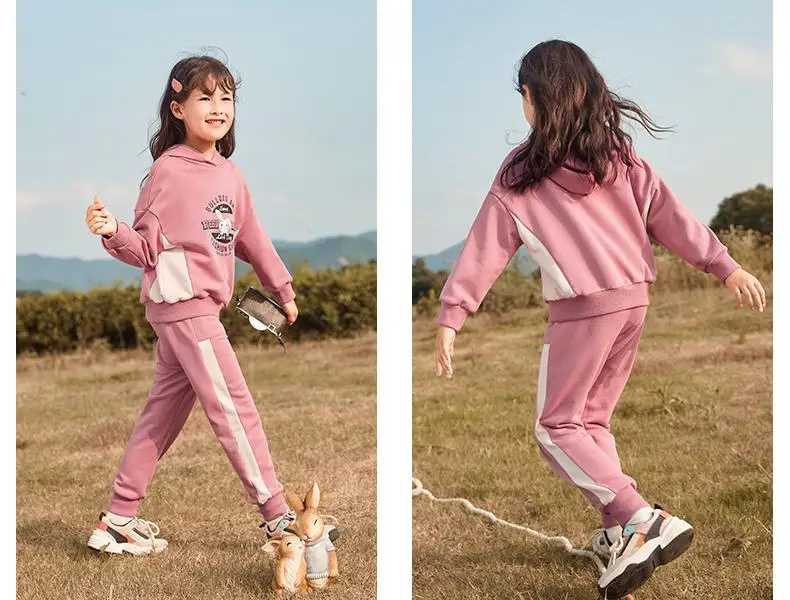 

2 Piece Hoodies Pants Suit For Baby Girls Long Sleeve Hooded Tops Casual Sweatshirts Kids Girls Autumn Sweater Trousers Set