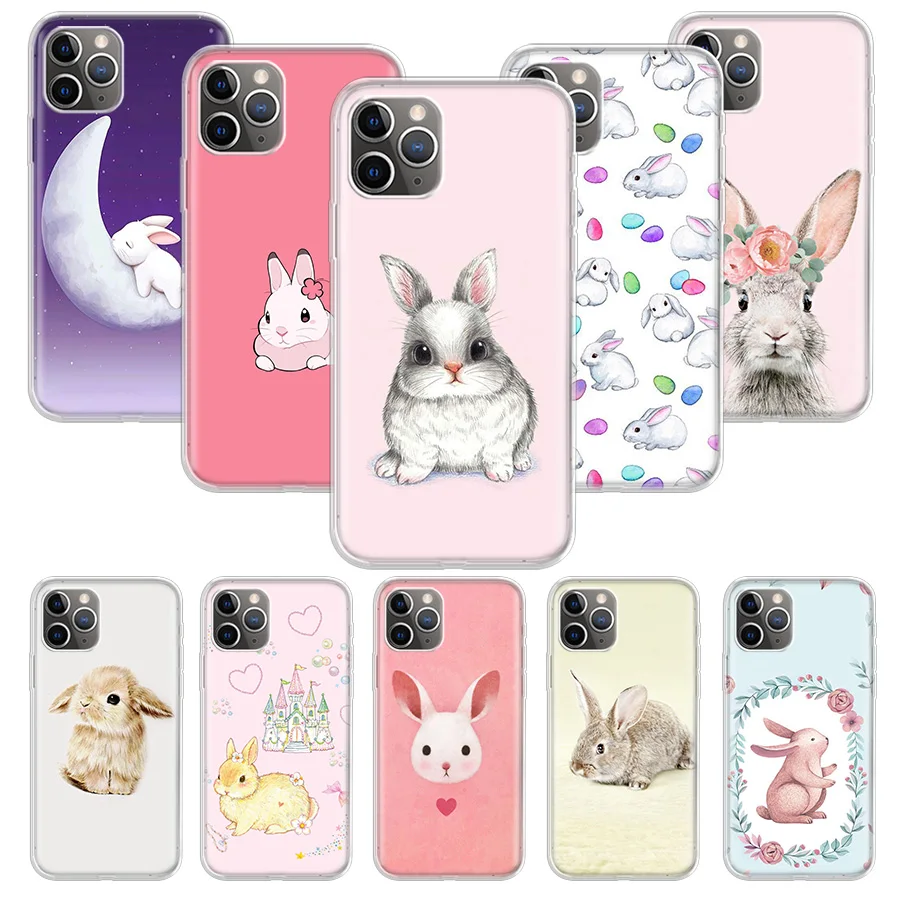 

Funny Cartoon Bugs Bunny rabbitCase Coque For iPhone 11 12 Pro Max 13 Mini XR X XS Max 7 8 6 6S Plus Soft Clear Cover Funda Capa