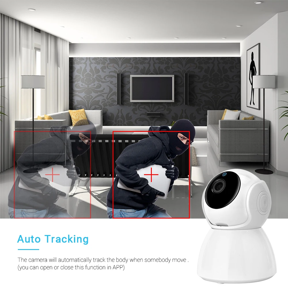 Hamrolte HD 1080P Мини Wifi камера с автоматическим отслеживанием ночного видения
