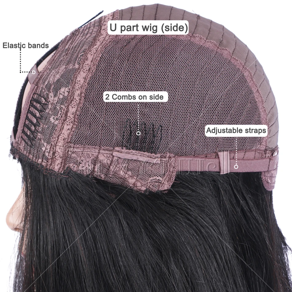 Парик из натуральных человеческих волос с U образной кутикулой перуанские волосы