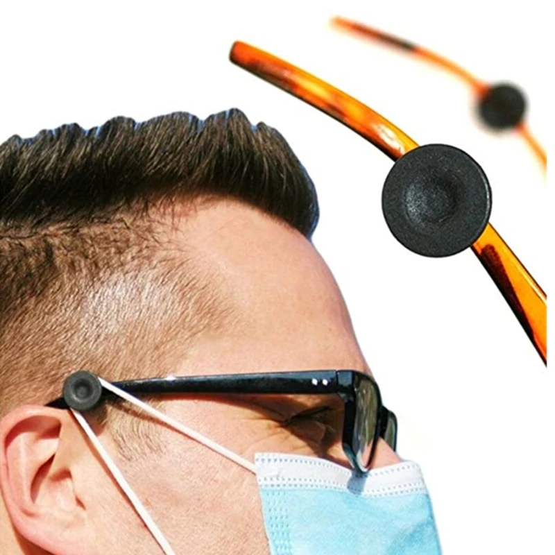 

2 Pair Clip on Buttons for Mask Glasses Elastic Mask Regulator Ear Protectors 83XF
