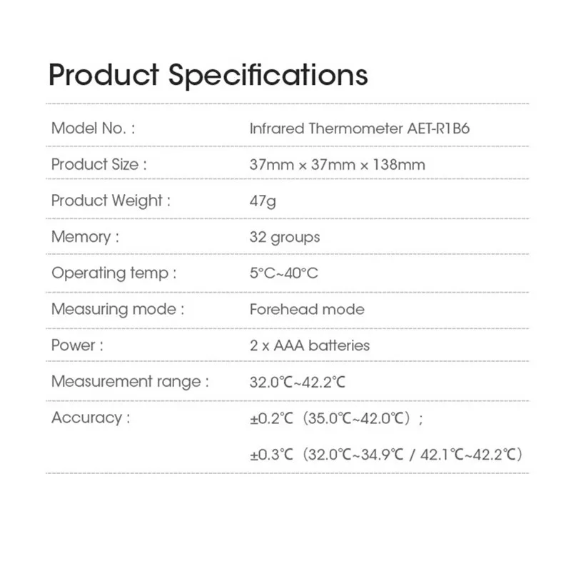 

In Stock Non-contact Digital LCD Temperature Indoor Room Meter Thermometer Hygrometer Sensor Humidity Infrared Thermometer Gun