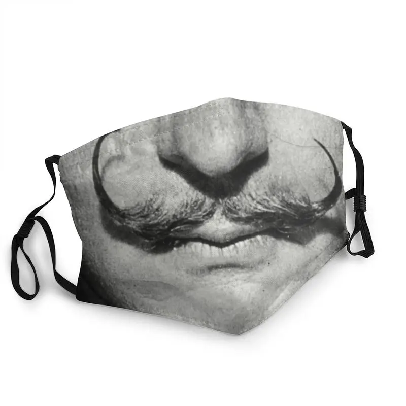 

Salvador Dali Mustache Portrait Non-Disposable Face Mask Salvador Dali Anti Dust Protection Cover Respirator Mouth Muffle