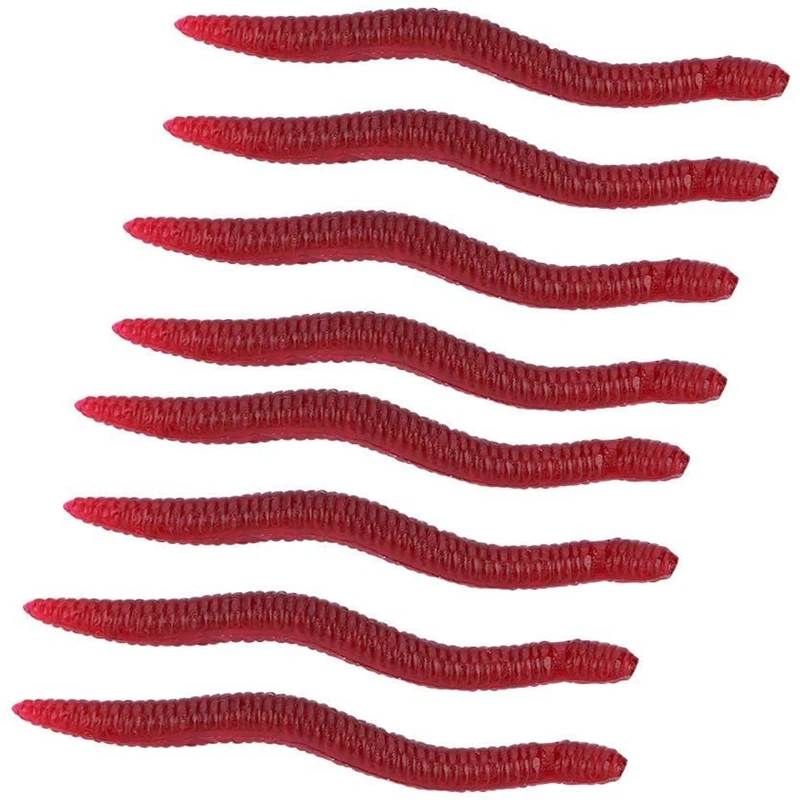 

200 Pieces Soft Lures Sets PVC Swimbait Shad Grub Worm Lifelike Fake Earthworm Senko Bait Wacky Stick Fishing Lures Sea Baits Ta