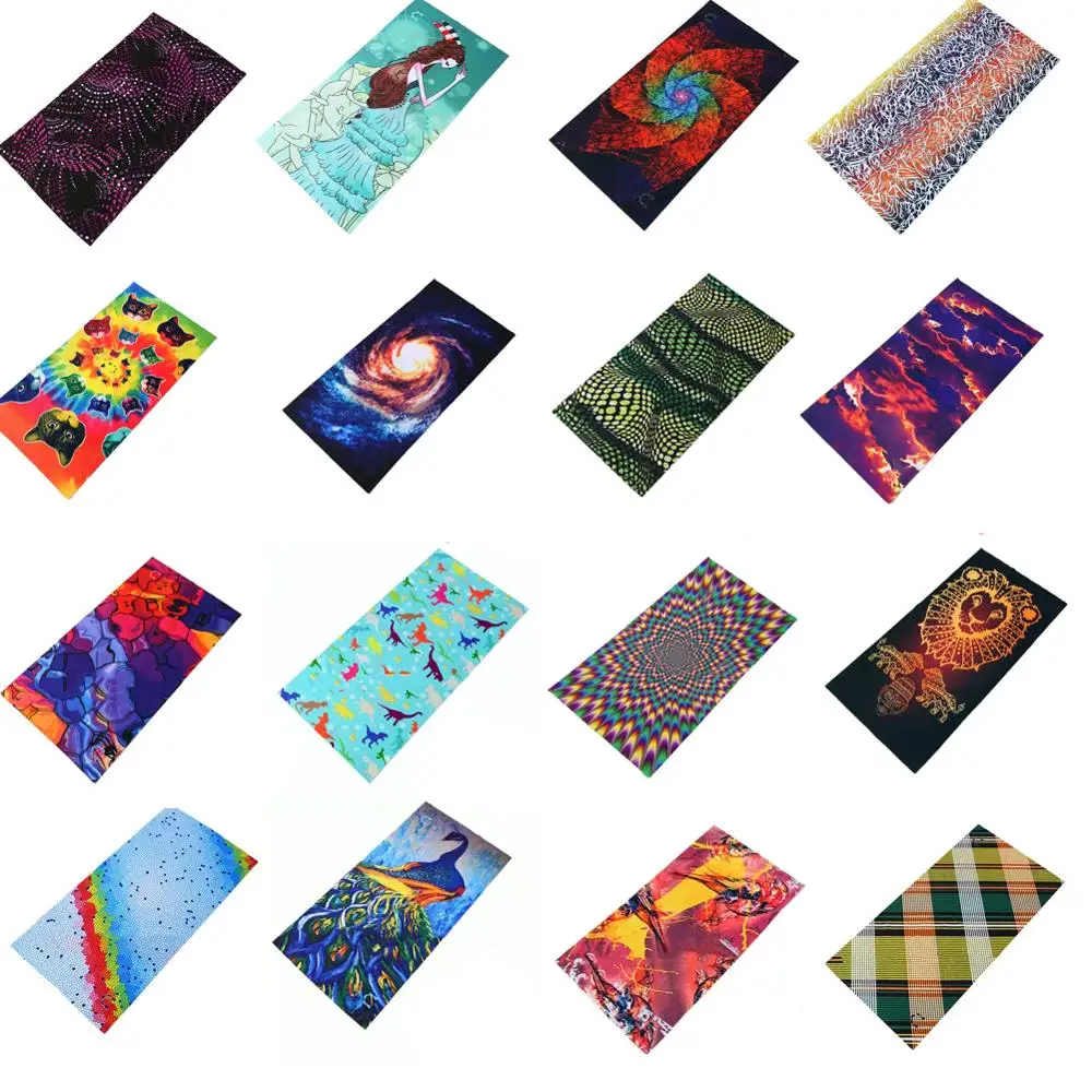 

Imixlot New 18 Styles Unisex Outdoor Sport Hiking Scarves Riding Sweat Absorption Elasticity Bandana Windproof Headwear