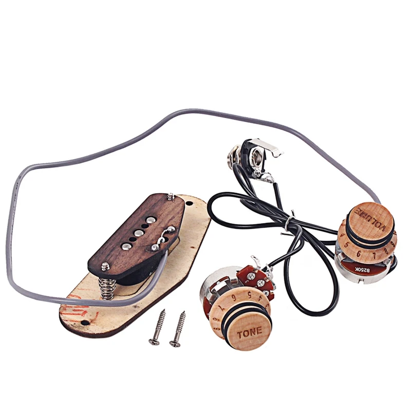

1 Set Guitar Pickup of Wood 3-String Humbucker Pickups for Cigar Box Guitars