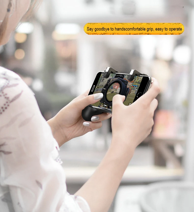 PUBG мобильный игровой контроллер геймпад джойстик для телефона триггер Aim Кнопка L1R1 шутер для IPhone Android игровой коврик с вентилятором