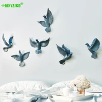 wall mounted pigeon ornaments three dimensional animal sculpture background wall wings crafts home accessories accessories