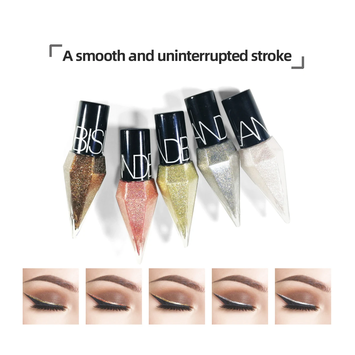 Подарочная коробка блестящая жидкая подводка для глаз с бриллиантами Дешевые