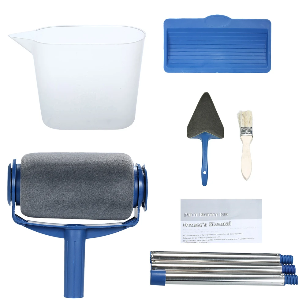 Набор кистей для рисования комплект инструментов сделай сам с роликом украшения