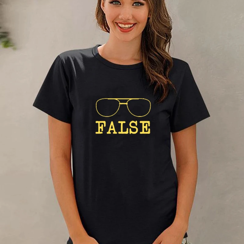 

2021 Summer New Style The Office Movie Women T Shirt Funny False Glasses Graphic Printed Tops Cotton Fashion Asian Size Tee