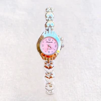 fashion elegant wrist watch women girl exquisite metal alloy band quartz bracelet watches 707