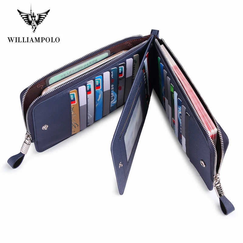 Williampolo новый высококачественный мужской кошелек из натуральной кожи модный
