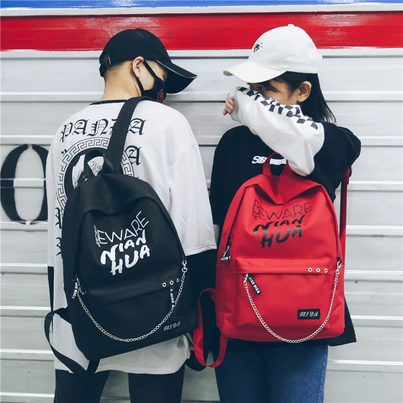 Новый рюкзак в стиле Харадзюку хип хоп мужской/женский для путешествий модный