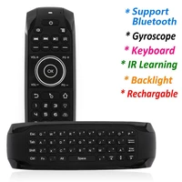 g7bts for bluetooth 5 0 gyroscope air mouse mini keyboard 5 ir learning backlight for bluetooth smart tv box pc remote control
