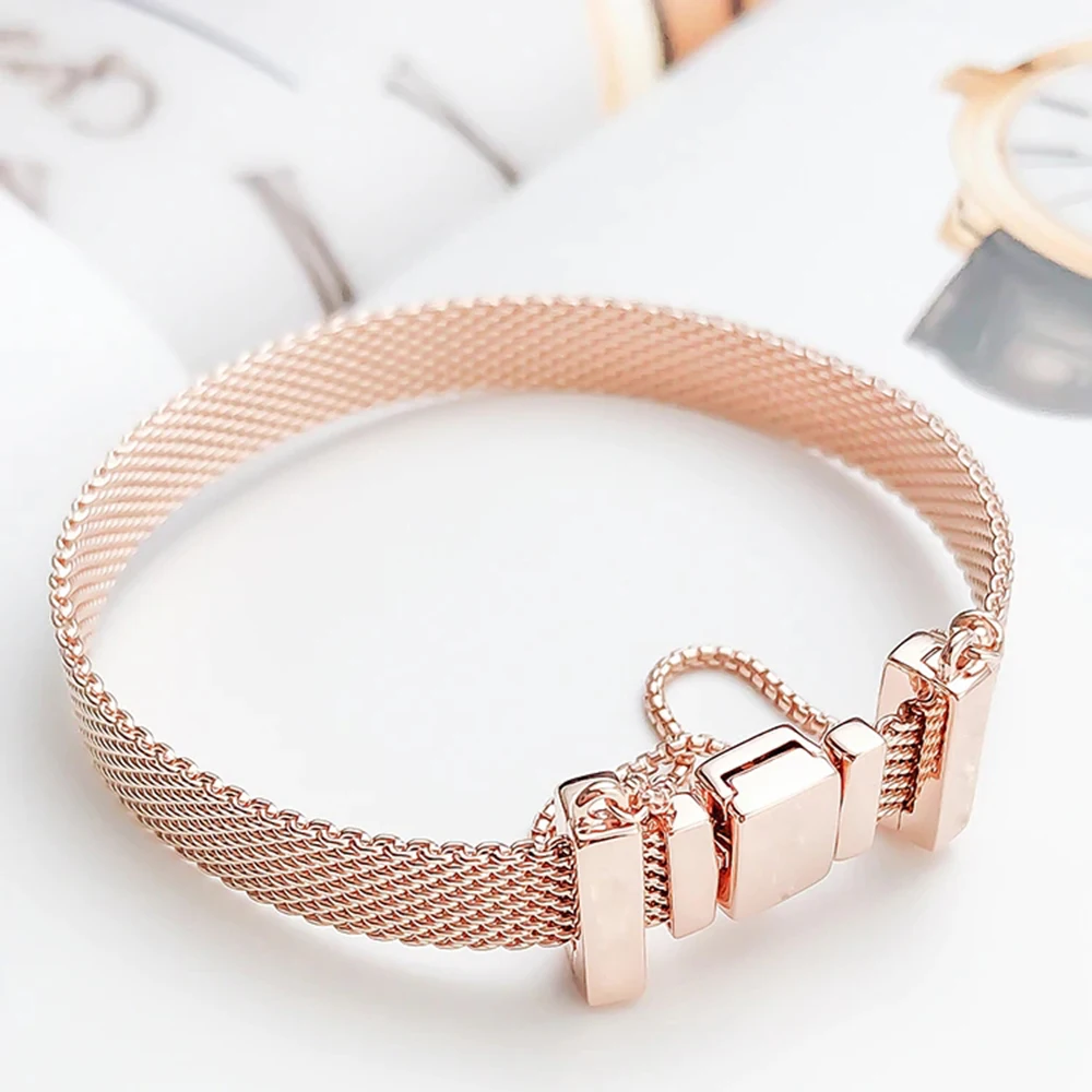 Классический зажим блестящий подвеска оригинальная Женская бижутерия Pandora