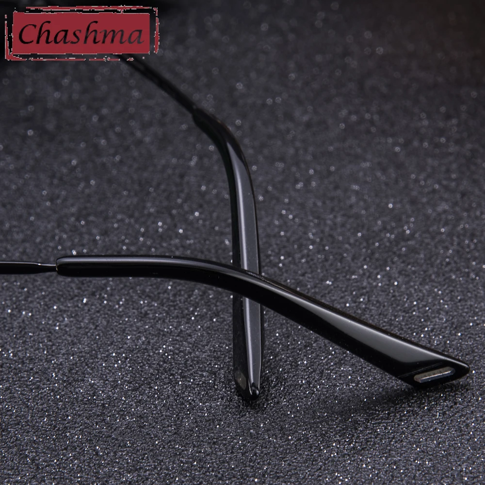 

Chashma Brand Titanium Glasses Frame Men Eyeglasses Light Weight Frames Tint Lenses for Prescription Mens Rimless Eyewear Frame