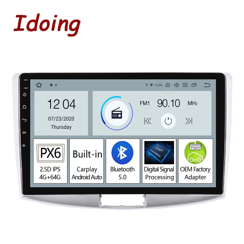 

Idoing10.2"PX6 Car Android Auto Carplay Radio Player For Volkswagen passat 7 B7 2010-2015 GPS Navigation Head Unit Plug And Play