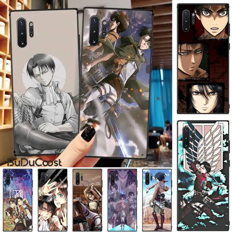 

Attack On Titan Levi Anime Phone Case For Samsung Galaxy Note3 4 5 7 8 9 10 Pro M10 20 30 A3 2 310 6 7