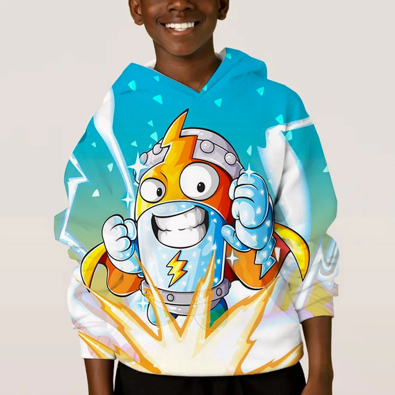 

Autumn Spring Kids Superzings 3D Hoodies Boys Girls Casual Clothes Kids Cool Sweatshirts Anime Game Super Zing Children Pullover