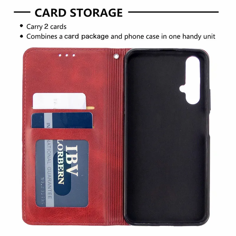 on for huawei nova 5t case magnetic wallet leather flip phone cover for huawei nova 5t 5 t nova5t stand cases with card holder free global shipping