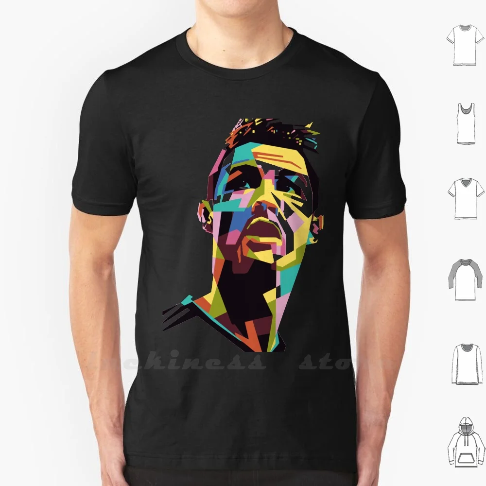 Художественная футболка 100% хлопок &quotсделай сам&quot искусство футбол клуб Роналду