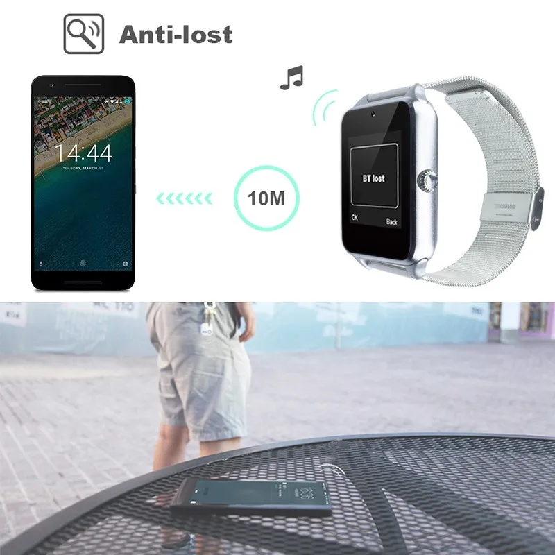 Горячая Распродажа Bluetooth Смарт часы Z60 для мужчин и женщин Bluetooth 2G Smartwatch поддержка SIM наручные часы для IOS Android с 16 ГБ TF картой
