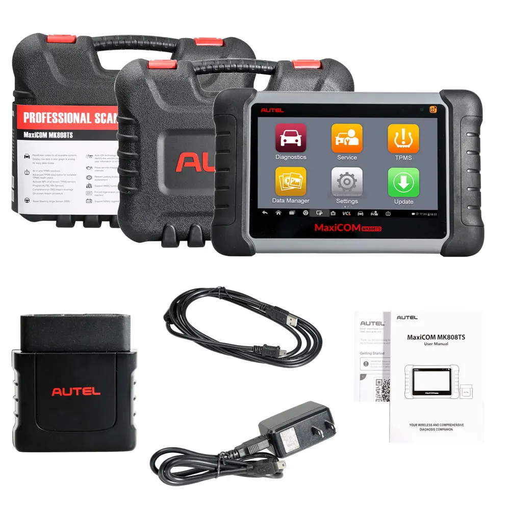 Autel MaxiCOM MK808TS автомобильный диагностический инструмент сканер TPMS с полным
