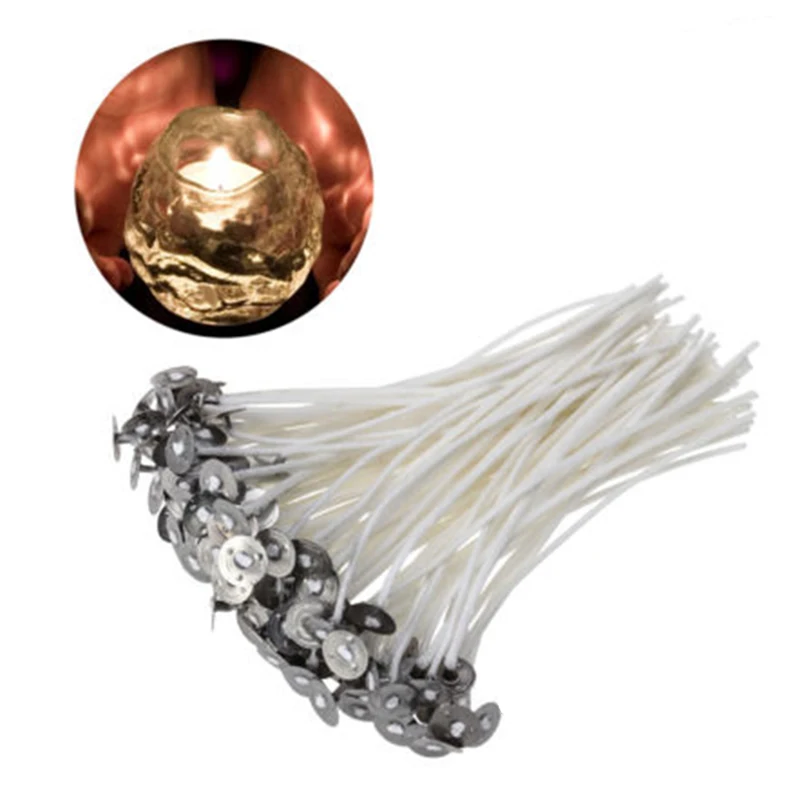 30 шт./упаковка 100 шт. предварительно вощеных фитилей в форме свечи для