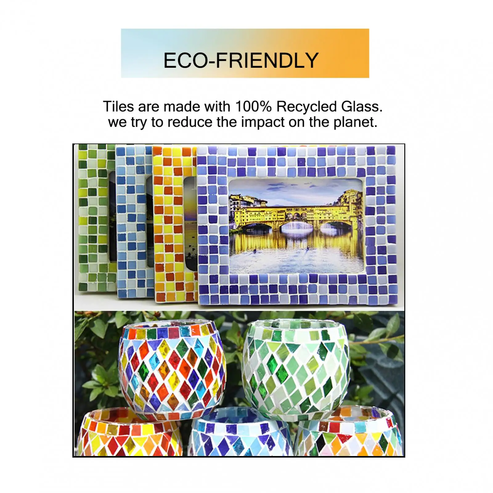 70 Pieces Rectangle Shape Mixed Color Glass Mosaic Tiles Tessera for | Дом и сад