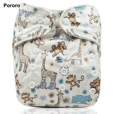 Pororo брендовые 1 шт. водонепроницаемые детские подгузники с цифровой печатью одного размера, многоразовые детские подгузники по оптовой цене - Цвет: D08