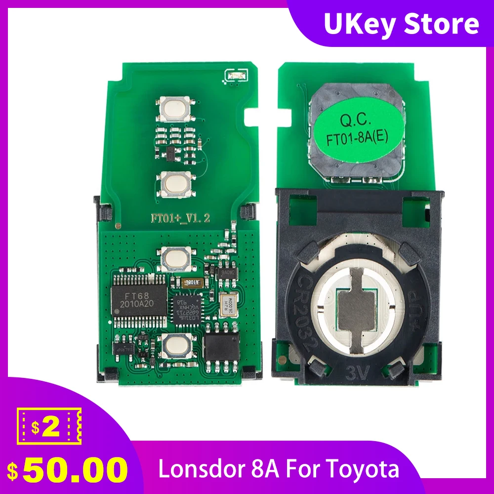 Lonsdor 8A Voor Toyota Voor Lexus Universele Smart Key Voor K518 En KH100 Auto Key Programmeur Smart Key Goede kwaliteit