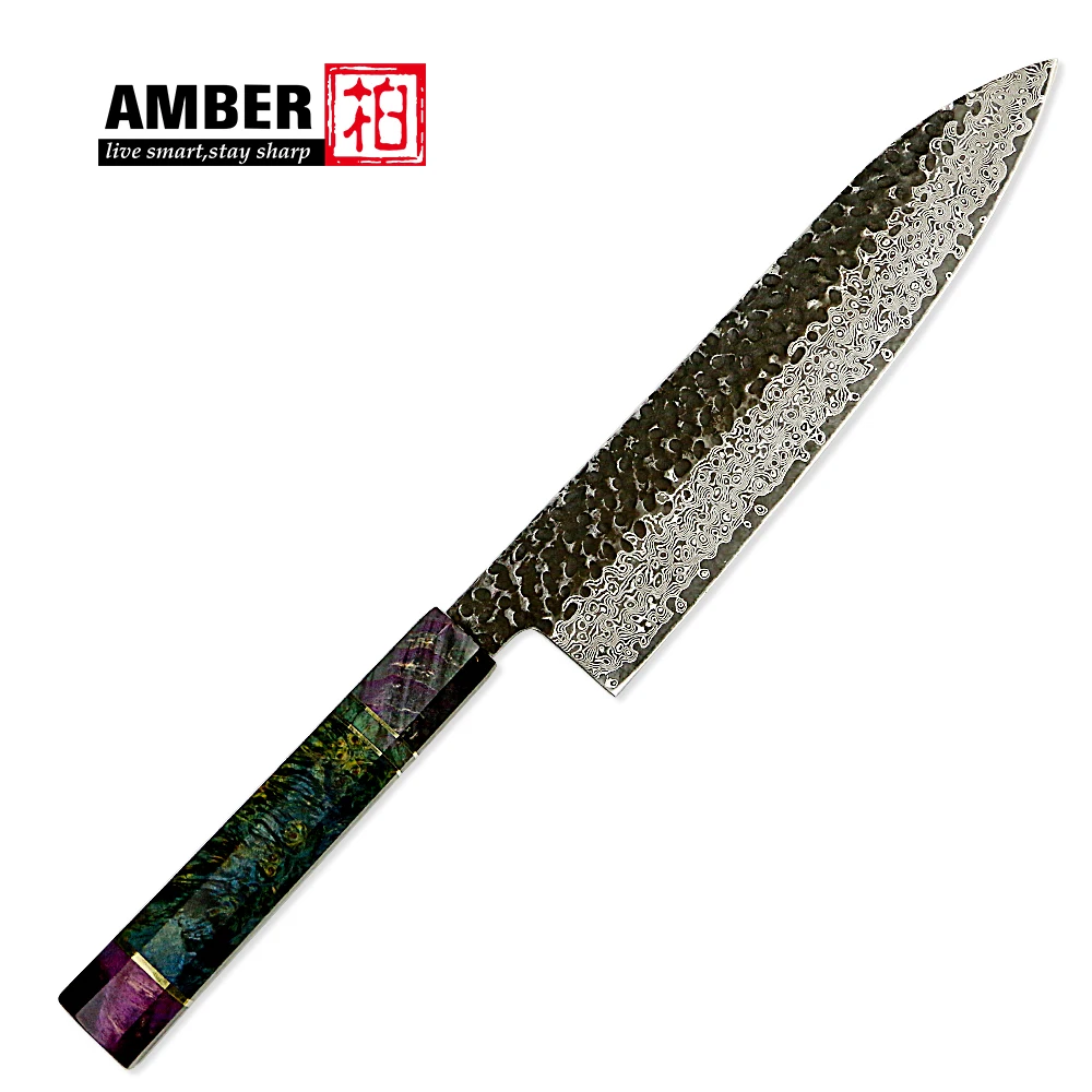 Набор ножей из янтарной кованой стали шеф повар кирицуке накири Мясницкий