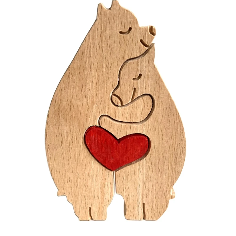 

Animal Wooden Desktop Ornaments Figurine Cute Cartoon Statue Desktop Ornaments for Home Decor Indoor Desktop Creative Art Crafts