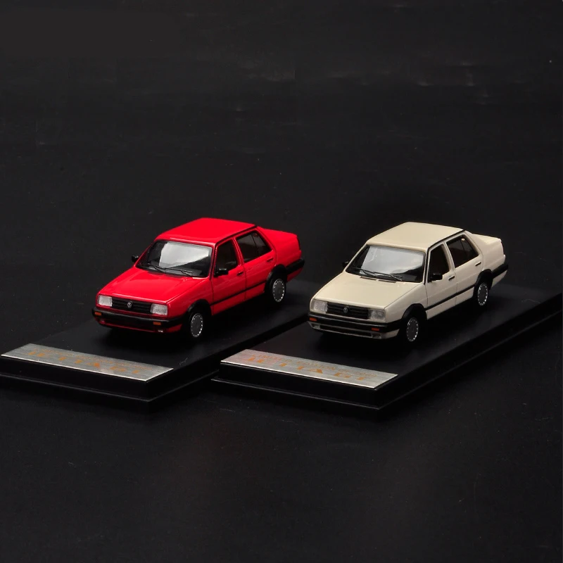 1/64 металлическая игрушка Jetta GT MK2 четыре цвета модель автомобиля 1:64 с чехлом