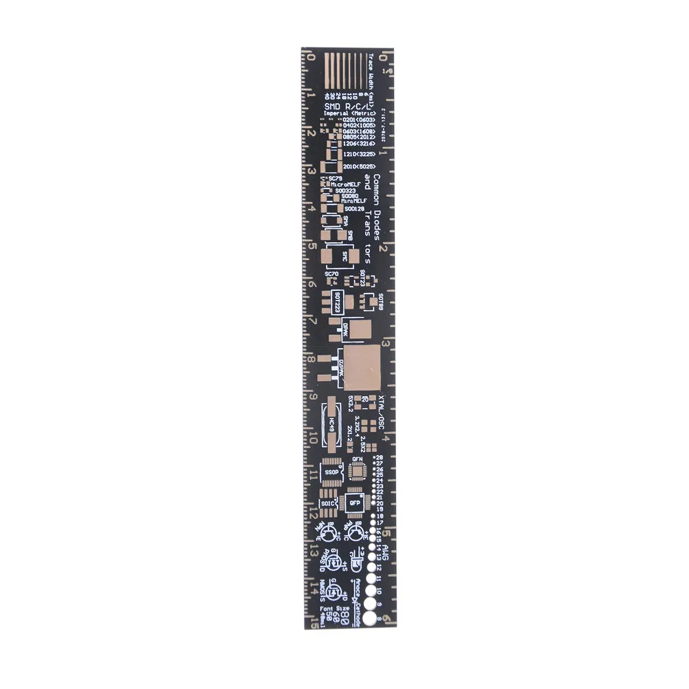 

20 см Многофункциональный PCB линейка, измерительный инструмент резистор микросхема конденсатора IC SMD, упаковка диодных транзисторов, электр...