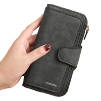 10pcs lot long wallet women purse pu leather high quality female clutch purse money bag hasp zipper ladies wallets