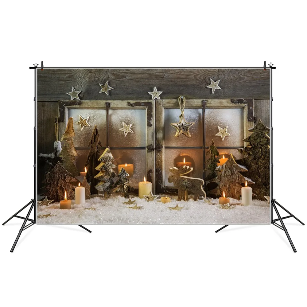 

Рождественские деревянные окна свечи Декорации Фотография фоны фотозона фотосессия ребенок фотографические фоны для фотостудии