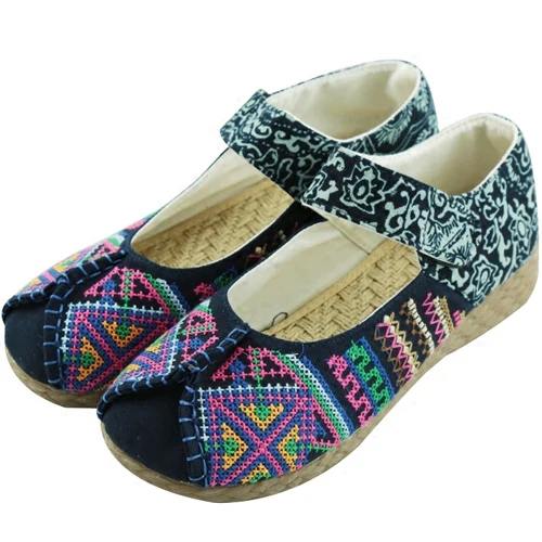 Туфли на плоской подошве с вышивкой в китайском национальном стиле|flats shoes|fashion