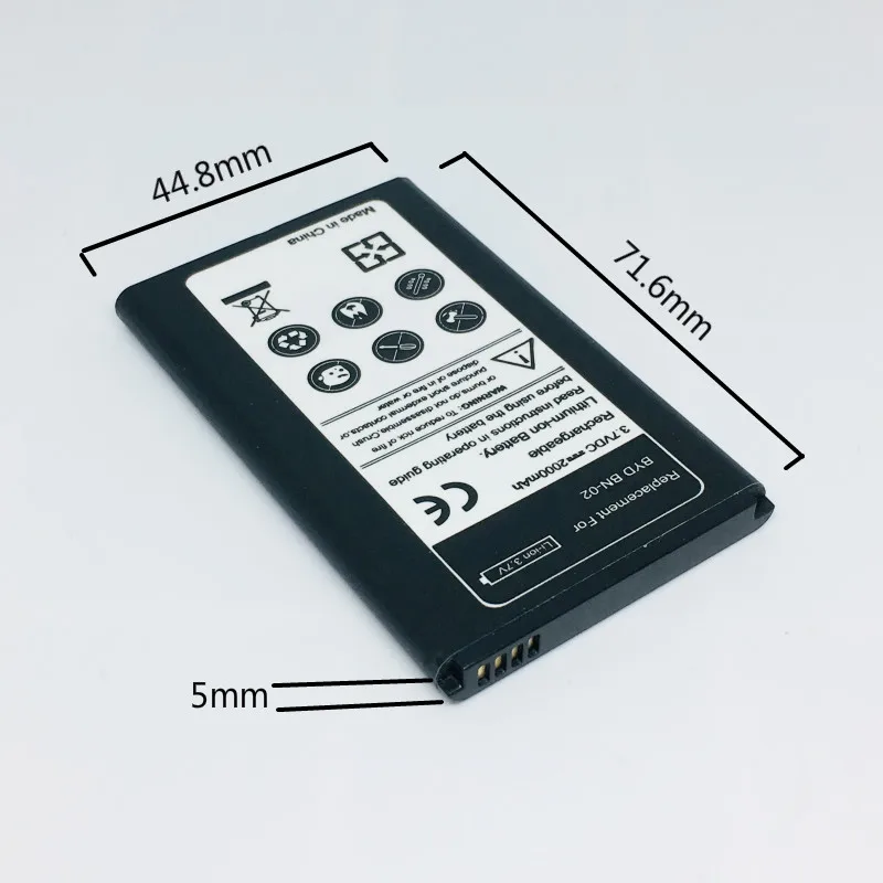 High Qualtiy BN-02 For Nokia XL 4G RM-1061 RM-1030 RM-1042 BYD BATTERY BN02 | Mobile Phone Batteries