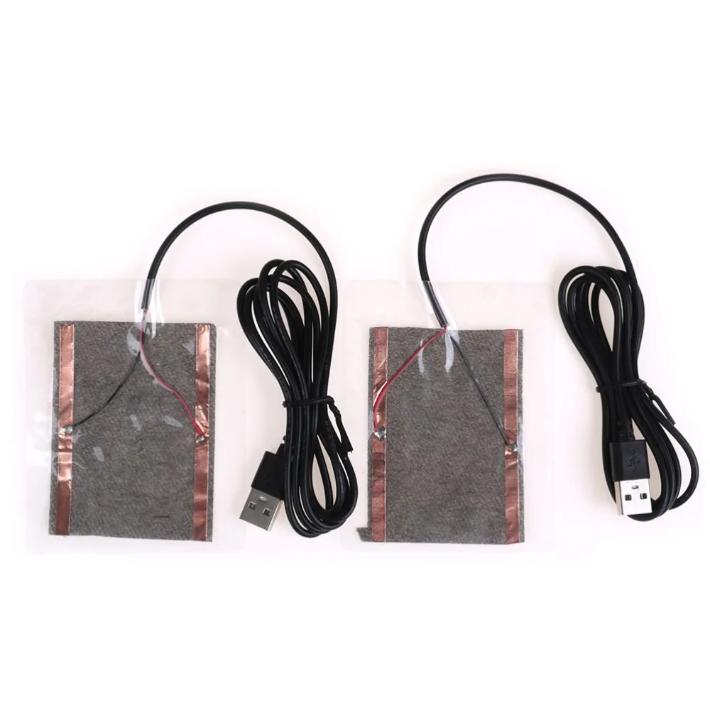 2 шт. Портативный USB обогреватель зима волокно нагреватель углерода