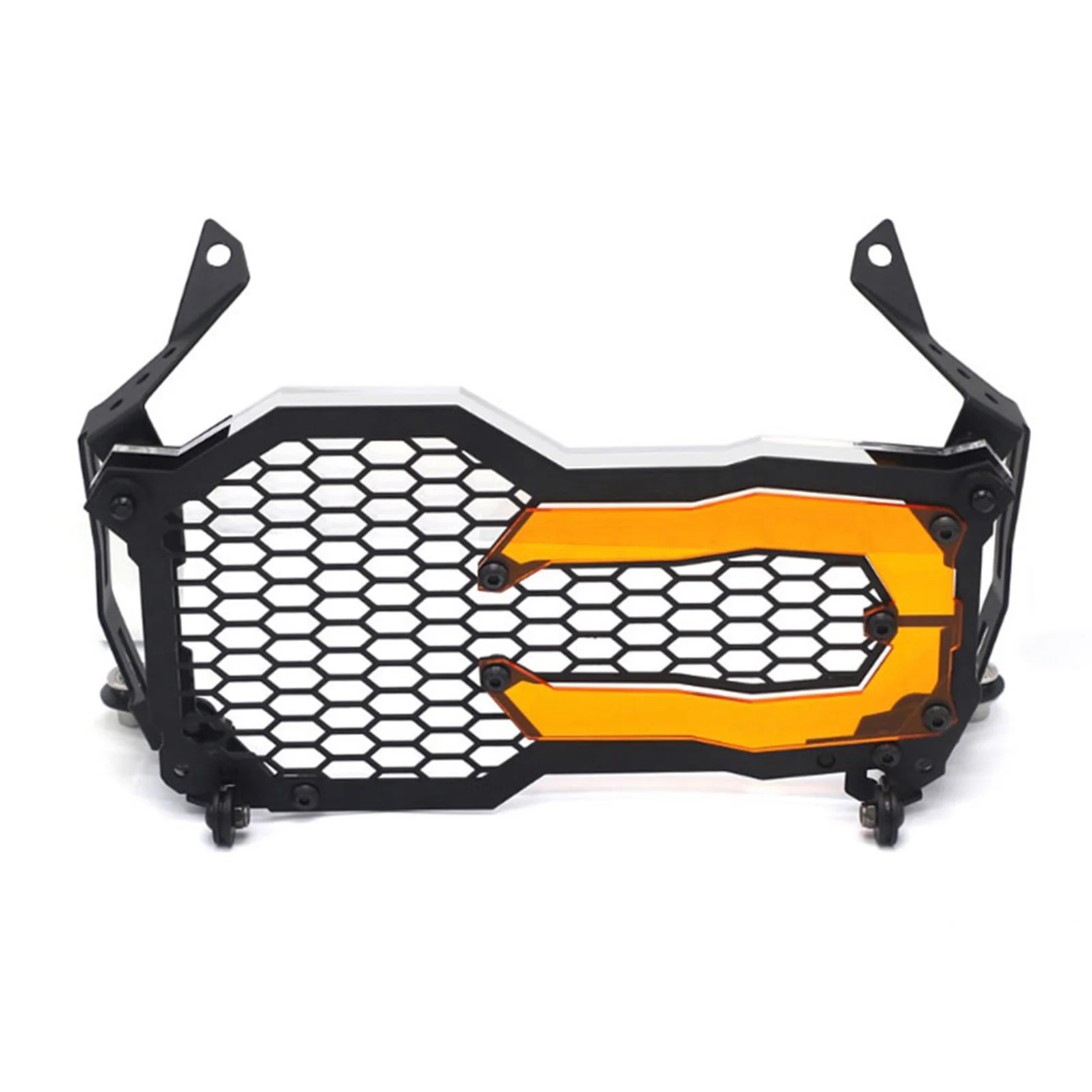

Motorcycle Headlight Headlamp Guard Protective Grill Cover with 1 Lamp Slice Replacement for BM W R1200 R1250 GS ADV