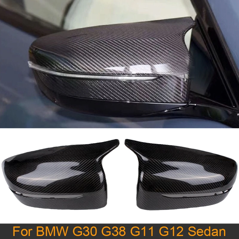 

Колпачки LHD для зеркал заднего вида BMW 5 Series G30 G38 7 Series G11 G12 Sedan 2017-2020, колпачки для автомобильных зеркал из углеродного волокна/АБС-пластика