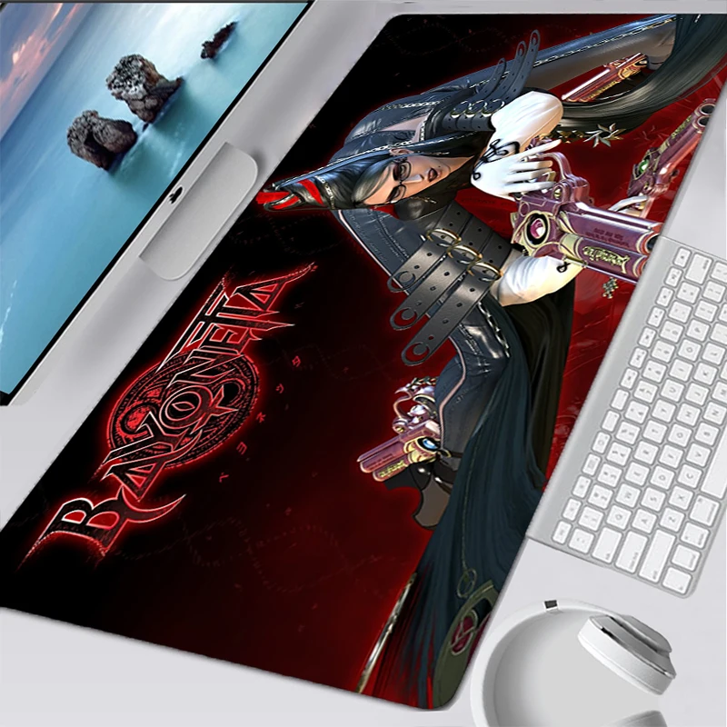 

Video Game Bayonetta Mouse Pad Anime Gamer Gaming Accessories Varmilo Keyboard PC Computer Desk Mat XXL Carpet CSGO LOL Mousepad
