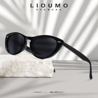 lioumo 2020 cateye sunglasses polarized for women classic ladies small frame cat eye eyewear gradient lunette de soleil femme