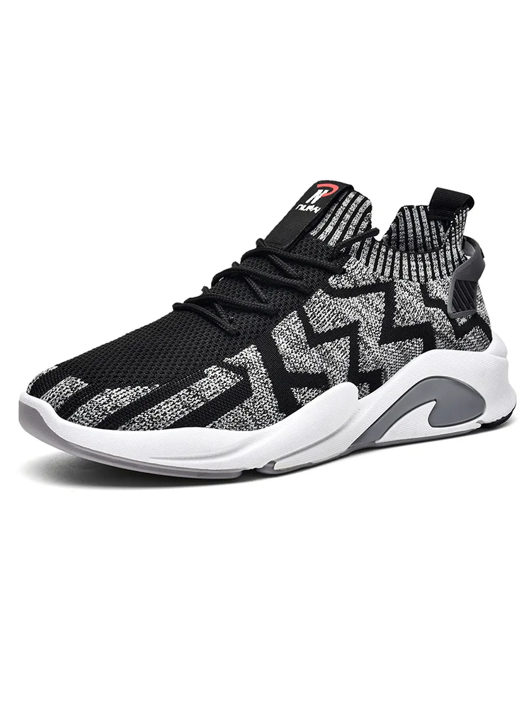 

In the spring of 2021 low to help round entered with socks shoes casual shoes male students fly woven black sneakers