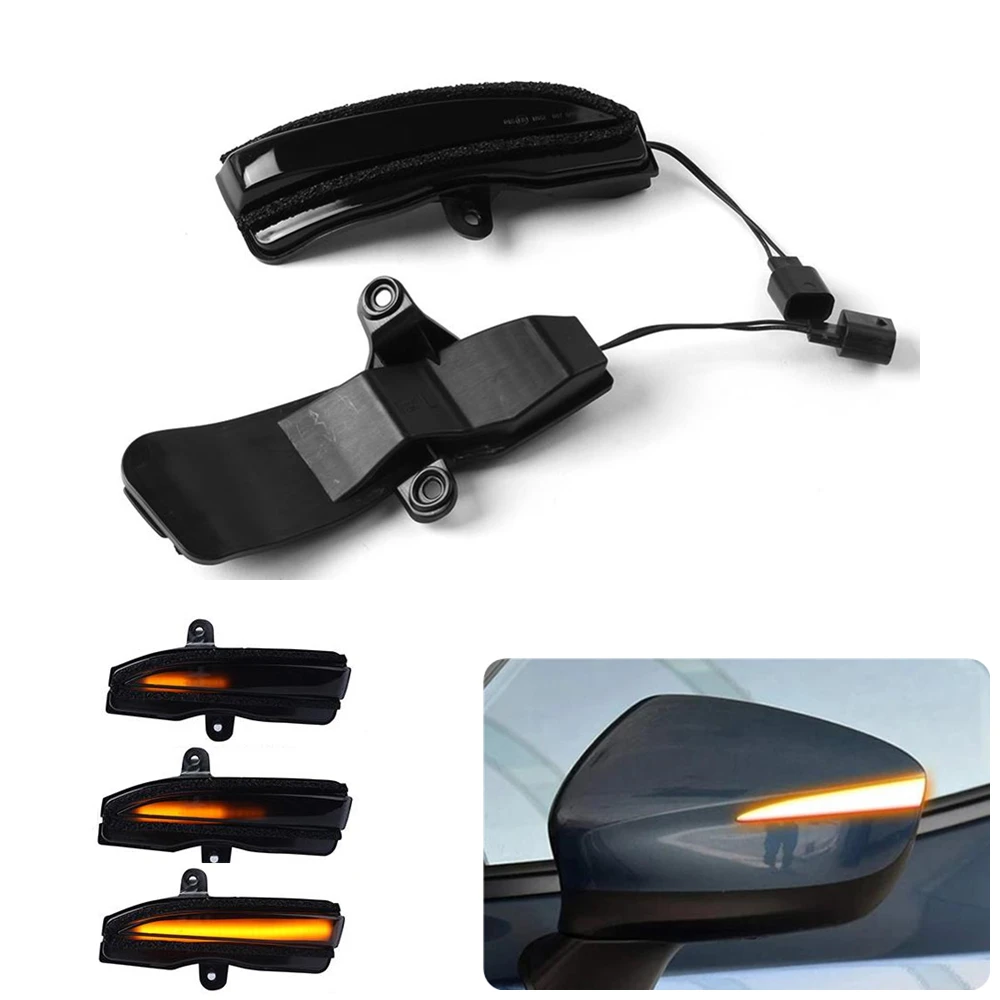 

Копченый светодиодный динамический поворотник, боковой зеркальный световой индикатор, последовательное освещение для Mazda CX-3 CX3 2016-2018, CX-4 CX4, ...