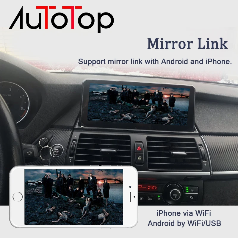

AUTOTOP 10.25"Qualcomm E90 Android 10.0 Car Radio GPS Navigation for BMW 3 Series E90 E91 E92 E93 2Din Headunit BT Wifi 4G LTE